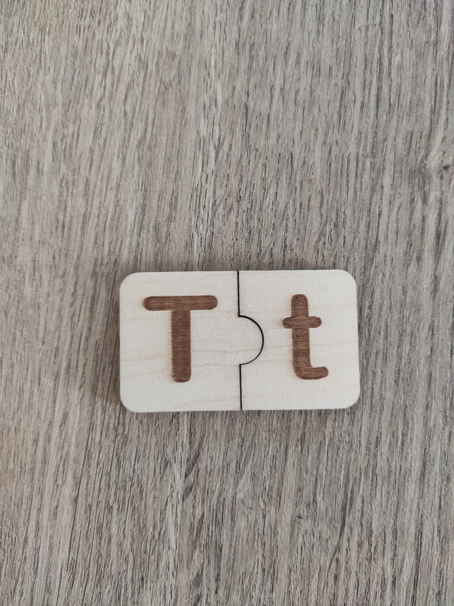 Büyük-Küçük Harf Eşleştirme Ahşap Puzzle